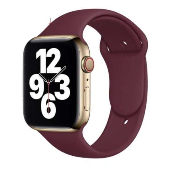 Apple Accessories - NEW BAND WineRed Sport Silicone For Apple Watch